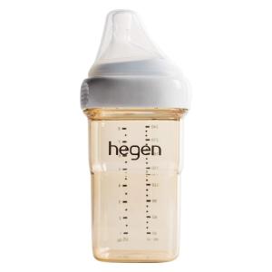 image:imagehegen Baby Bottles  Anti Colic Baby Bottles Wide Neck Breastfeeding System 8 oz with Medium Flow Teats8oz Single